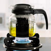 Borosil Glass Kettle Tea Coffee Teapot with Infuser 1L