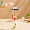 Borosil Neo Borosilicate Glass Water Bottle Silver 550ml