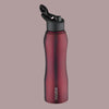 Borosil Grip N Sip Maroon Water Bottle