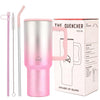 House of Quirk 1200ML Stainless Steel Tumbler with Handle - Electric Pink