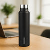 Borosil Sip N Chill Stainless Steel Single Wall Bottle Black 1L Personalised