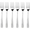 FnS Rhombo 6 Pcs Stainless Steel Dinner Fork Set