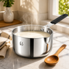 FnS NuChef Stainless Steel Mini Milk Pan 12cm Induction & Gas Compatible