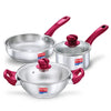 Prestige Platina Popular Stainless Steel 3 Piece BYK Cookware Set