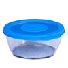 Signoraware Crystal Round Medium Plastic Container with Seal 600ml