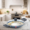 Hawkins Aqua Ceramic Nonstick Appachatty 0.9 Litre with Glass Lid (CA09G)