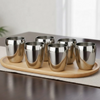 Vinod Stainless Steel Mango Glass Set of 6 (300ml each)