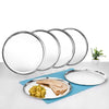 Vinod Stainless Steel Bangla Bogi Dinner Plate Set of 6 Pieces 21cm