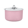FnS Alwin Pink Stainless Steel Casserole with Lid 850ml