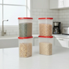 Tupperware MM Oval #3 Set of 4 Airtight Dry Storage Containers (1.7L each)