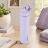 Borosil Active Vacuum Insulated Stainless Steel Bottle Lavender 800ml