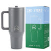 House of Quirk 1200ML Tumbler with Handle & Simple Flip Straw - Carbon