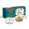 Signoraware Borosilicate Glass Mixing Bowl Combo Set of 2 with Lid (500ml + 500ml)