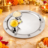 FnS Premium 3-Piece Stainless Steel Pooja Thali Set