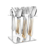 FnS Tivoli 24 Pcs Gold Plated Cutlery Set with Stand