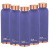 The Better Home Copper Water Bottle 1 Litre | 5 Pcs | BPA Free | Purple