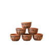 Mitti Cool Clay Linear Bowl Set 150ml 6 Piece Warli Timpali