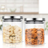 Borosil Classic Airtight Glass Storage Jar Set 600ml×2