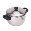 UMAI 2L Stainless Steel Milk Pot with Lid and Spatula Silver Leakproof Induction Gas