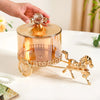 Nestasia Royalcore Carriage Candy Jar | Decorative Glass Candy Container | Unique Kitchen Decor