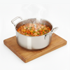 Esspy Triply Stainless Steel Casserole/Biryani Pot/Stock Pot, Non Stick, Triply Biryani Pot, Metal Spatula Friendly, Induction & Gas Stove Compatible