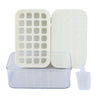 UMAI 2 Layer Ice Cube Tray | 56 Compartments | Ice Scoop & Storage Box | White (ZX23102-B)