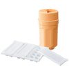 UMAI Combo: Twisting Ice Cup & 3 Silicone Ice Cube Trays | Orange | 58 Ice Cubes